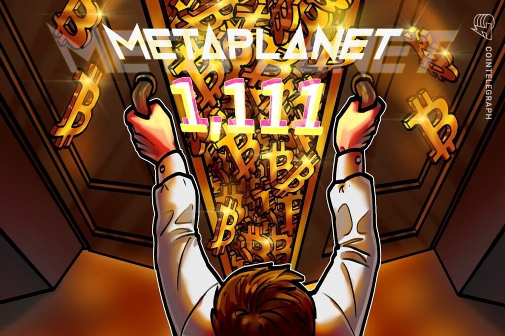 Metaplanet buys 1,111 bitcoin and approaches holding tesla